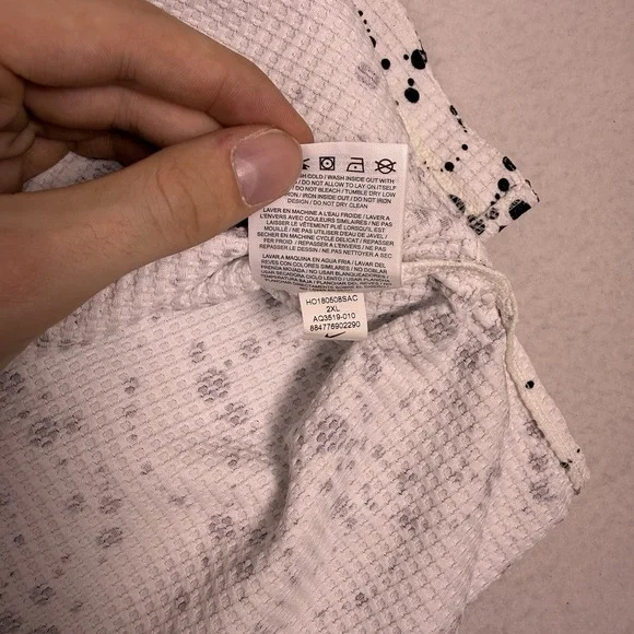 NWT Nike ACG Mens XXL Black Waffle Knit Layered Long Sleeve Shirt AQ3519-010 - Picture 8 of 10